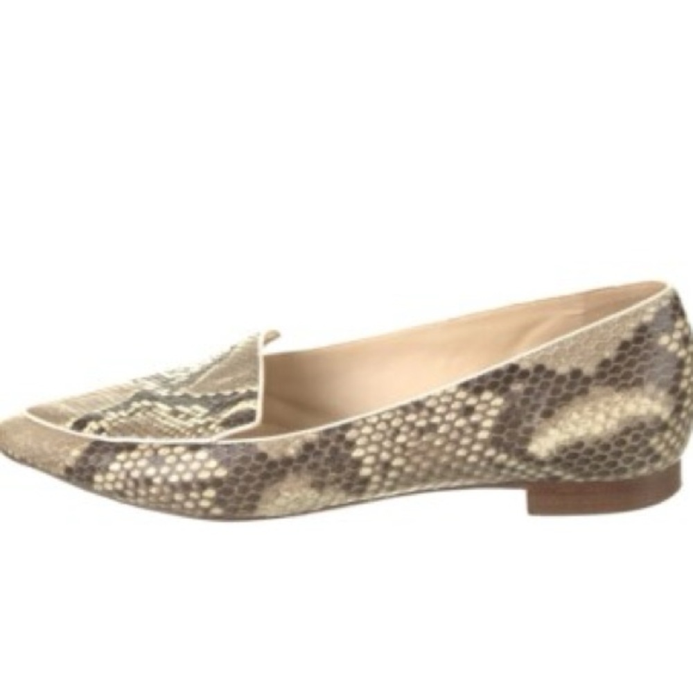 EUC - Alexandre Birman Snakeskin Slip On Flats Shoes Size 36